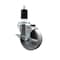 Service Caster 4'' Semi Steel Swivel 1-1/2'' Expanding Stem Caster with Brake SCC-EX20S414-SSS-TLB-112 - alternate 1
